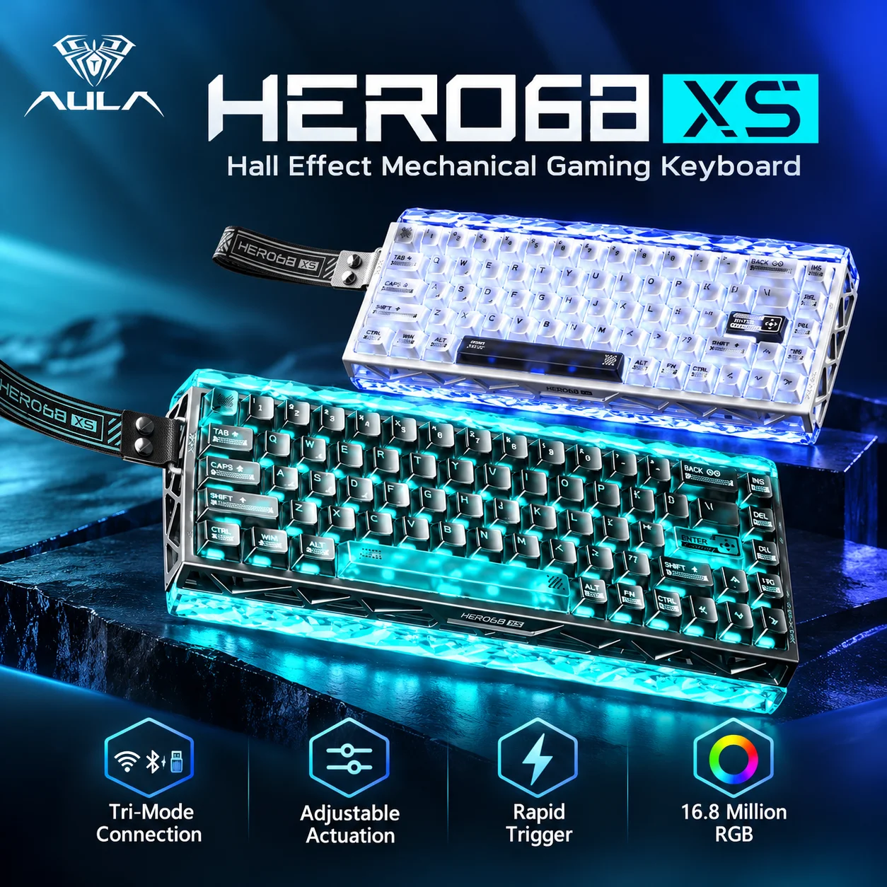 Gaming Keyboard Nearby - AULA Hero68 XS Hall Effect Gaming-toetsenbord,