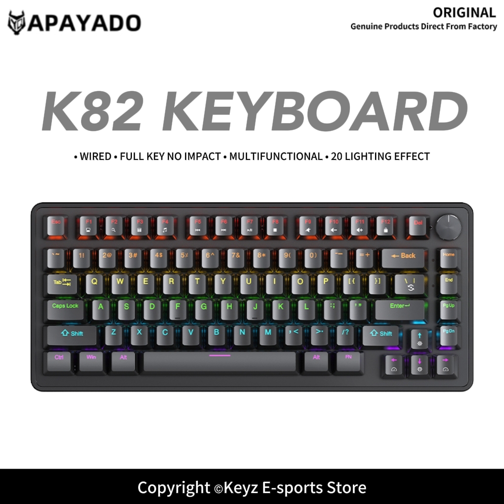K82 75% draagbaar bedraad mech - Keyboard Gaming Blue Switch recensie en prijs