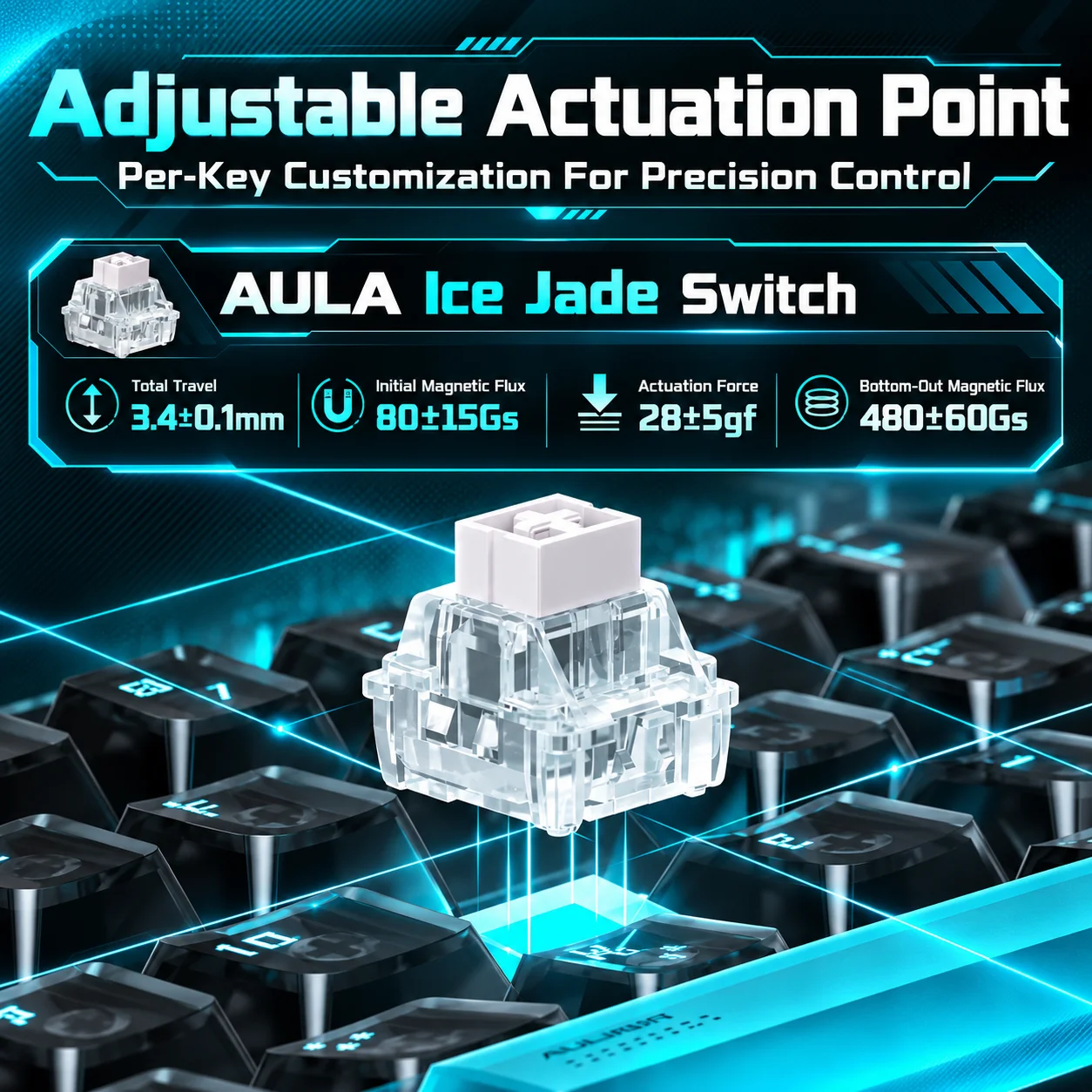 AULA Hero68 XS Hall Effect Gam - Gaming Keyboard Nearby recensie en prijs